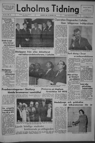Förstasidan, Tisdag 26 oktober 1965