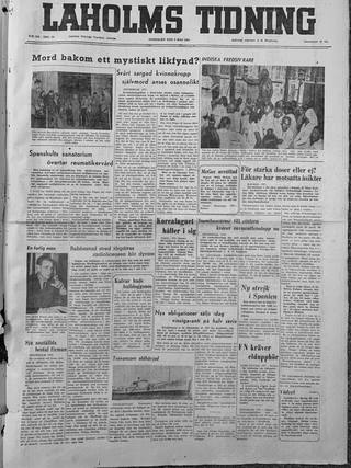 Förstasidan, Onsdag 9 maj 1951