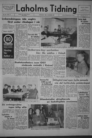 Förstasidan, Onsdag 27 oktober 1965
