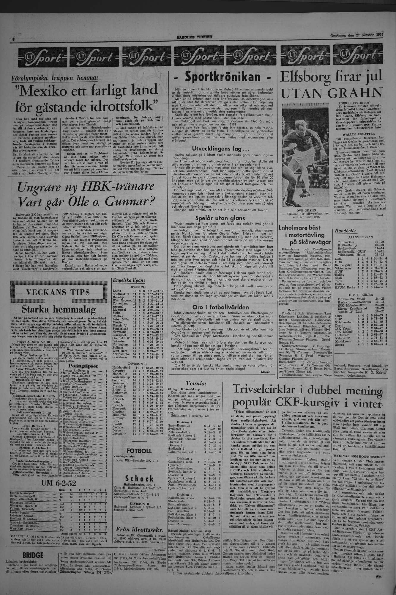 Laholms Tidning Onsdag 27 oktober 1965, sida 6