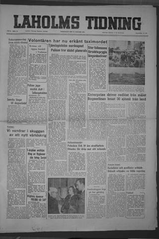 Förstasidan, Torsdag 10 januari 1952