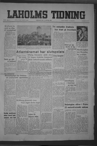 Förstasidan, Fredag 11 januari 1952