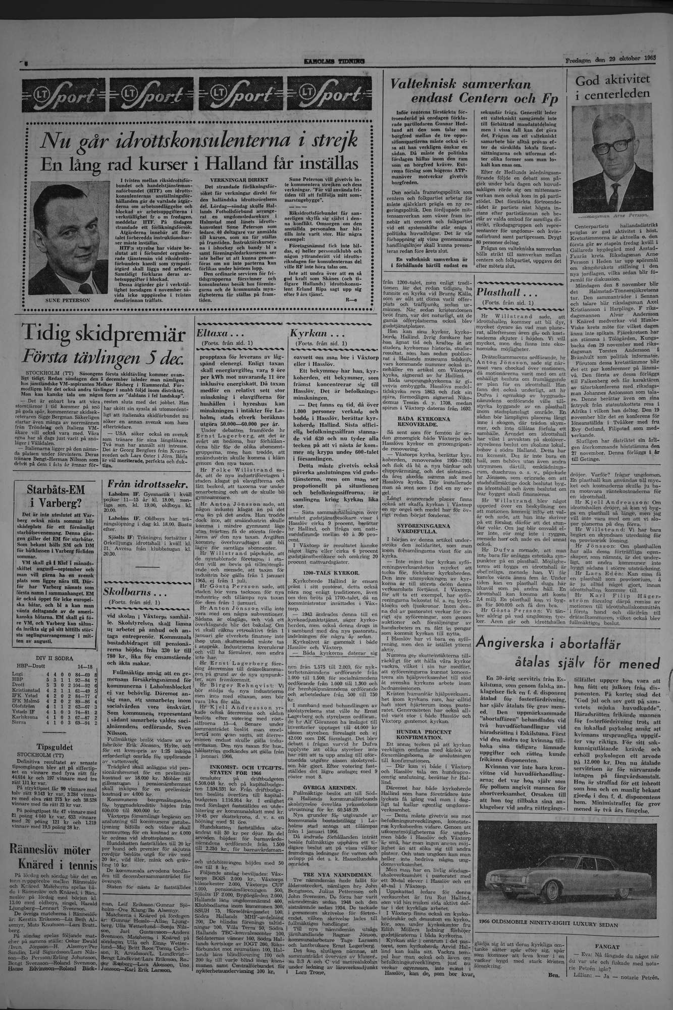 Laholms Tidning Fredag 29 oktober 1965, sida 6