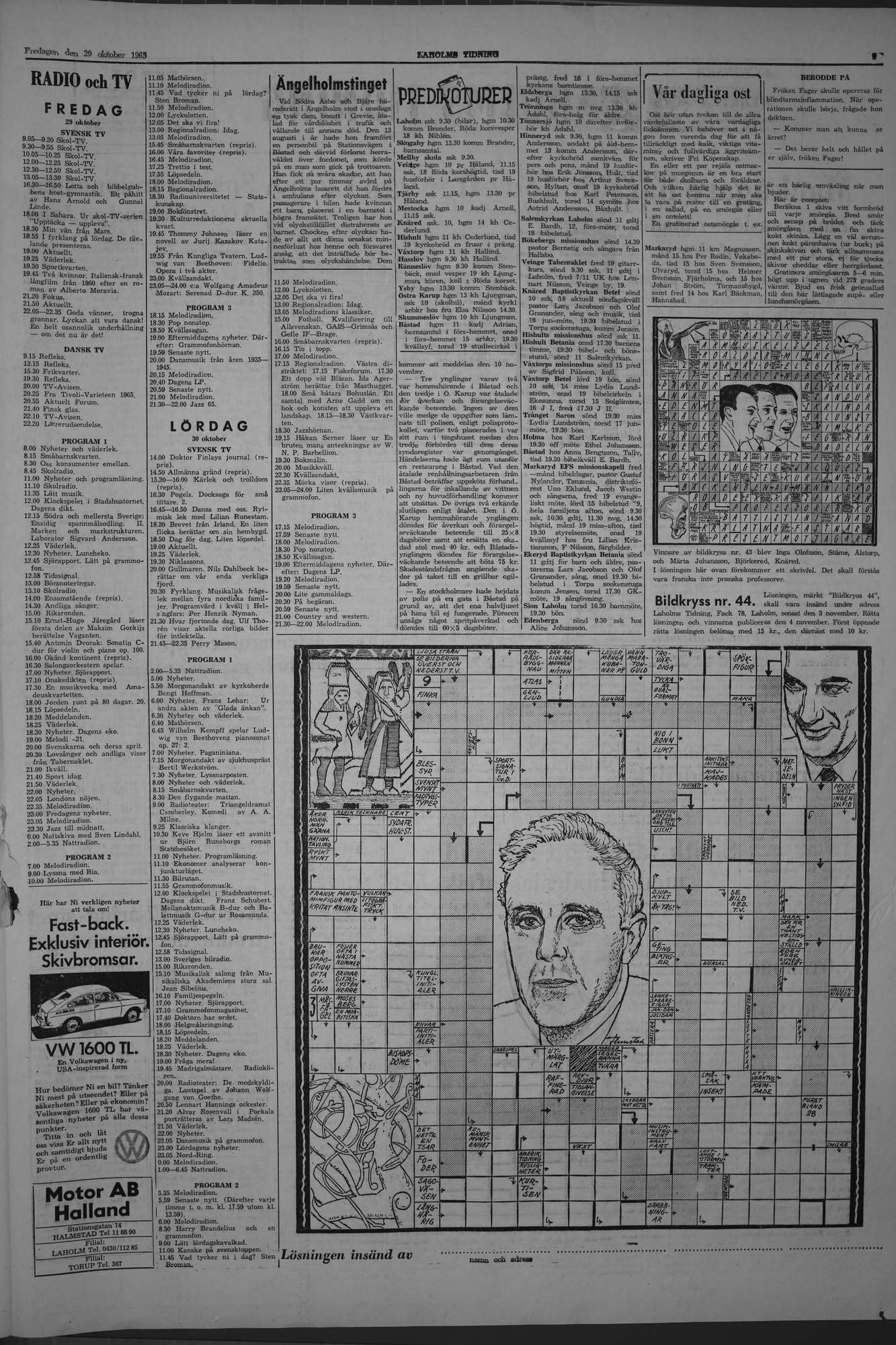 Laholms Tidning Fredag 29 oktober 1965, sida 7