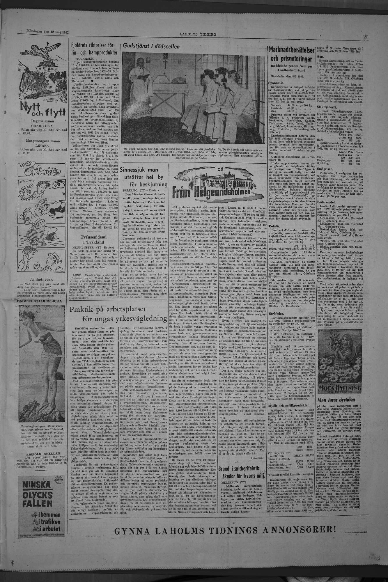 Laholms Tidning Måndag 12 maj 1952, sida 5