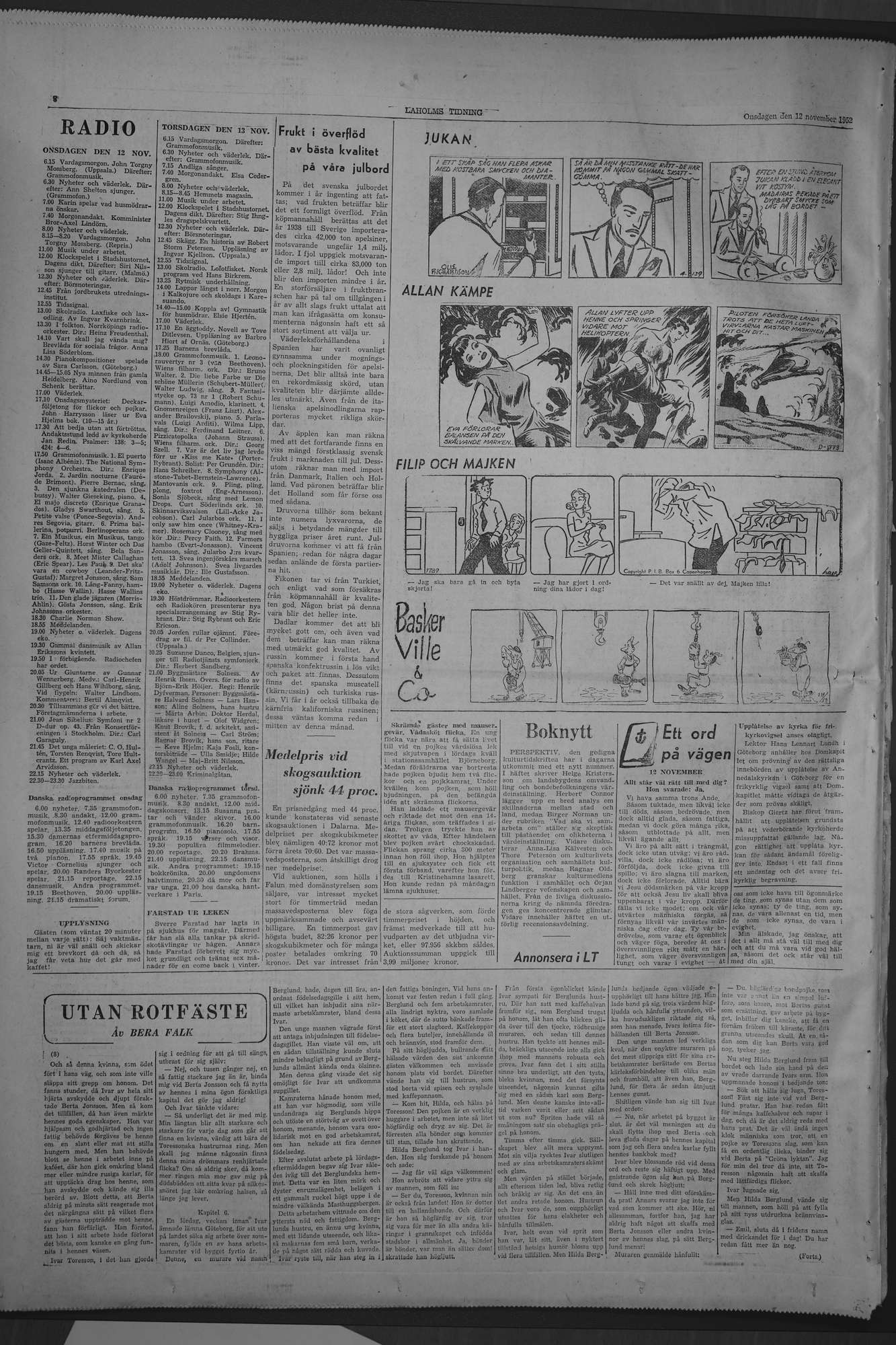 Laholms Tidning Onsdag 12 november 1952, sida 6