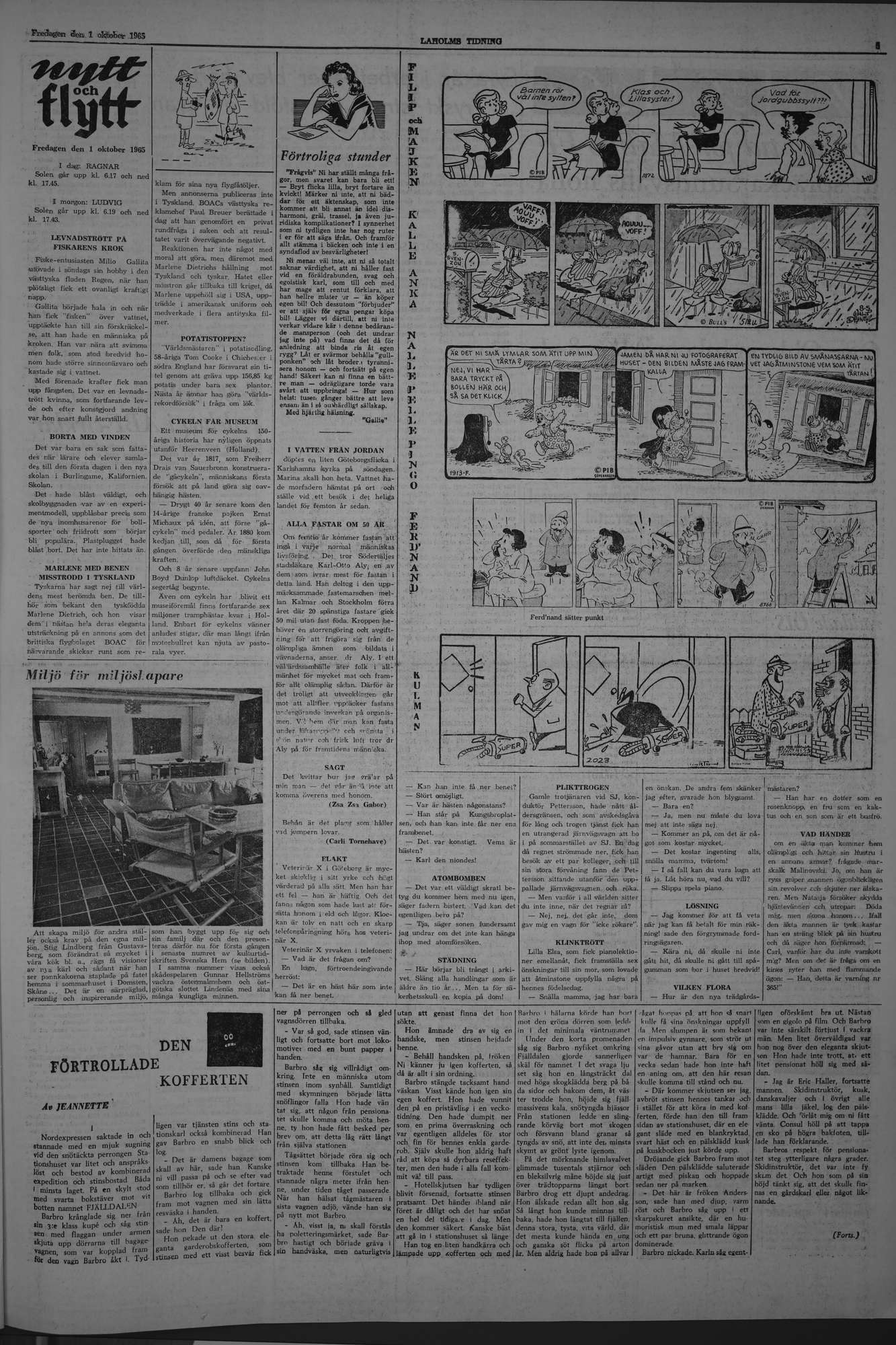 Laholms Tidning Fredag 1 oktober 1965, sida 5