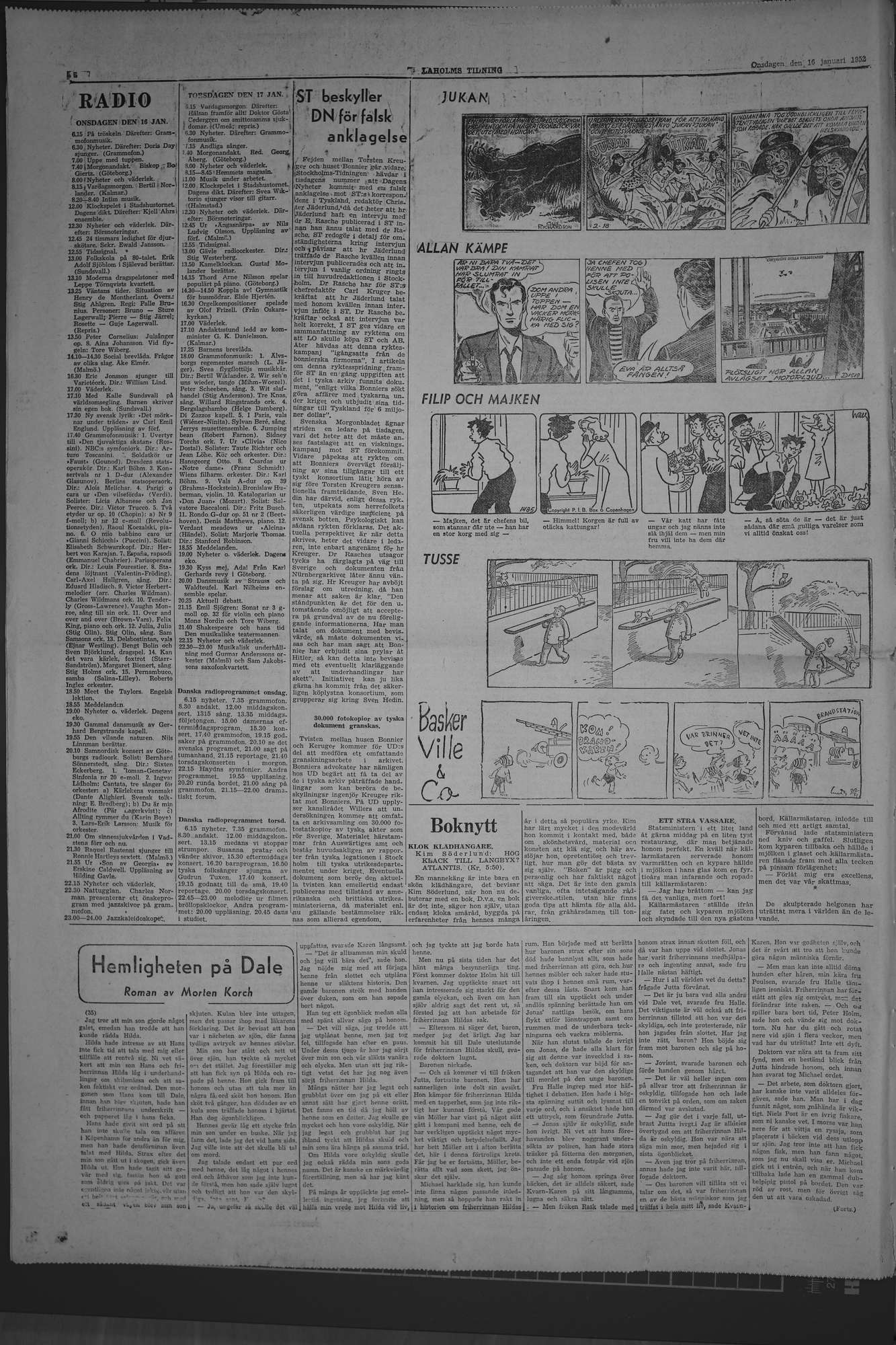 Laholms Tidning Onsdag 16 januari 1952, sida 6