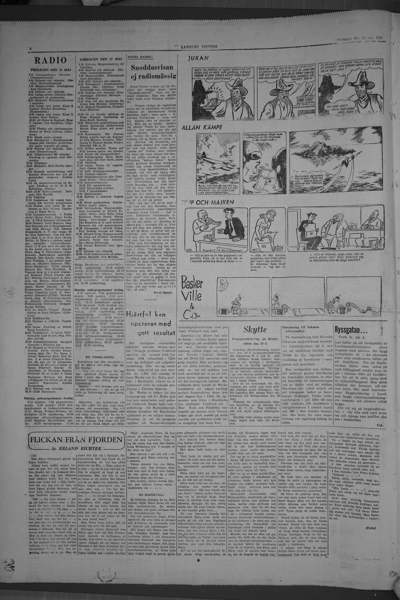 Laholms Tidning Fredag 16 maj 1952, sida 8