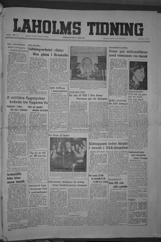 Förstasidan, Torsdag 17 april 1952