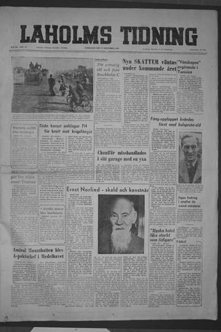 Förstasidan, Onsdag 17 december 1952