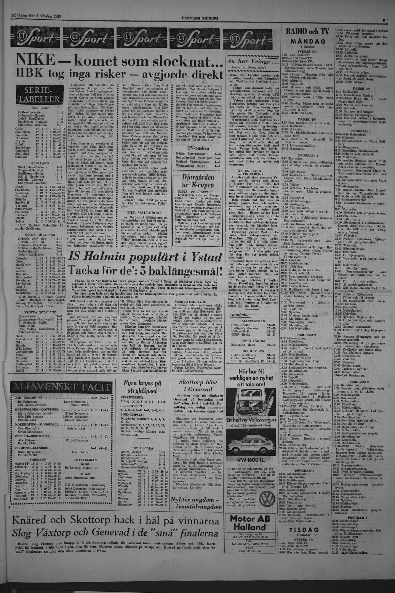 Laholms Tidning Måndag 4 oktober 1965, sida 7