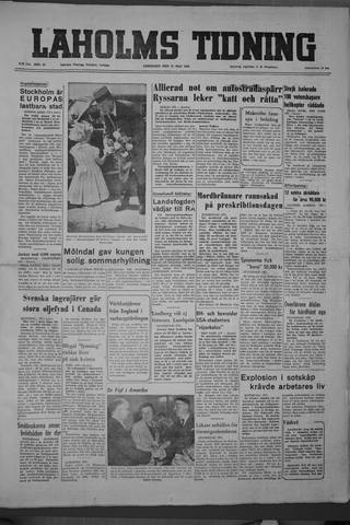 Förstasidan, Lördag 17 maj 1952