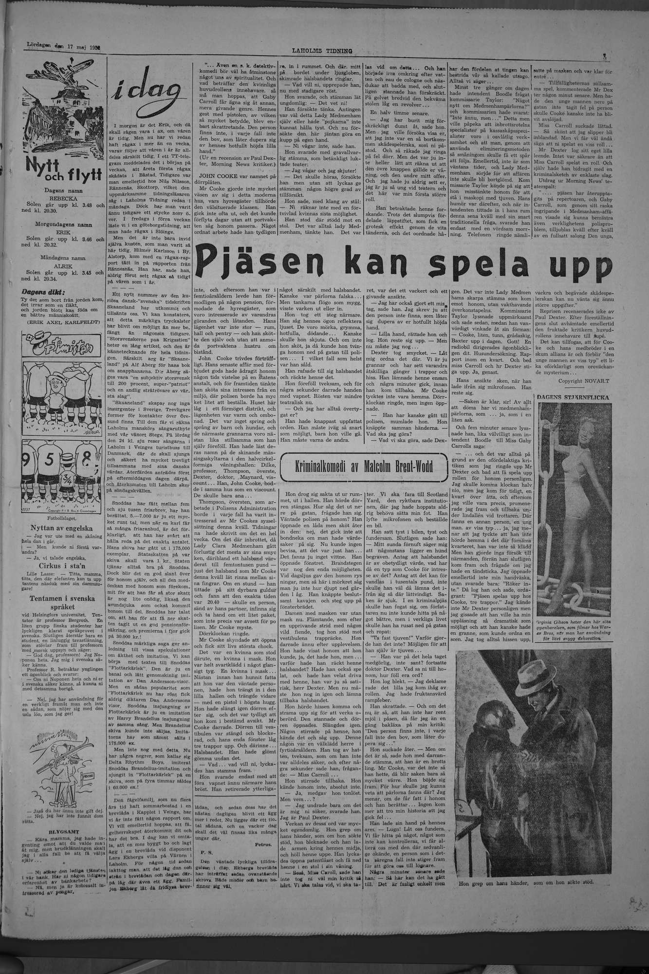 Laholms Tidning Lördag 17 maj 1952, sida 7