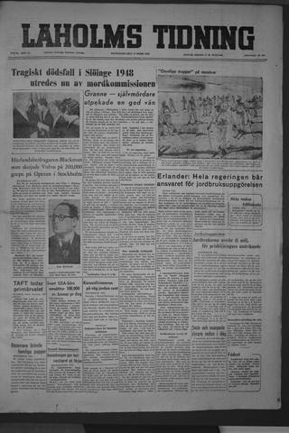 Förstasidan, Måndag 17 mars 1952