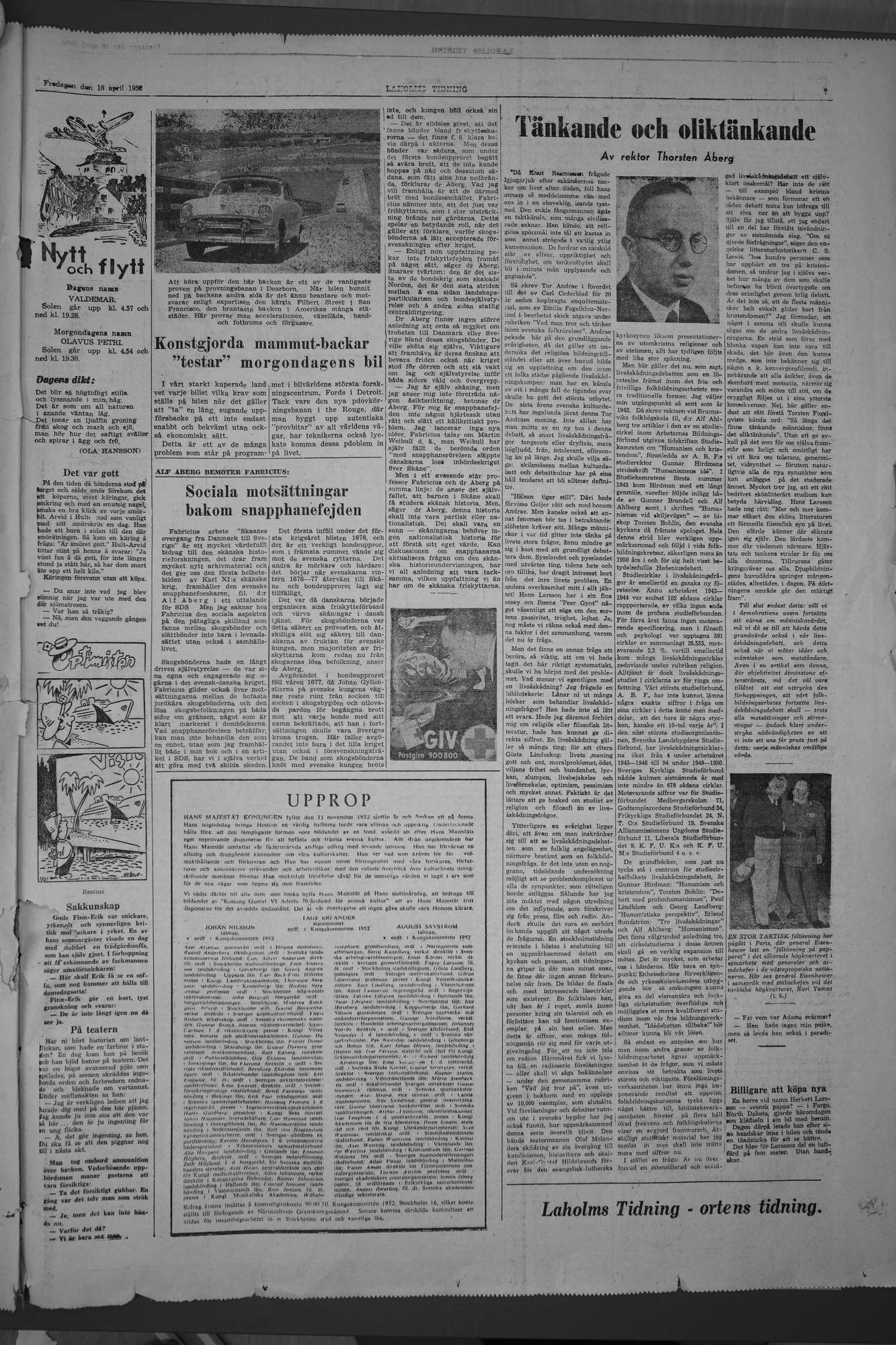 Laholms Tidning Fredag 18 april 1952, sida 7