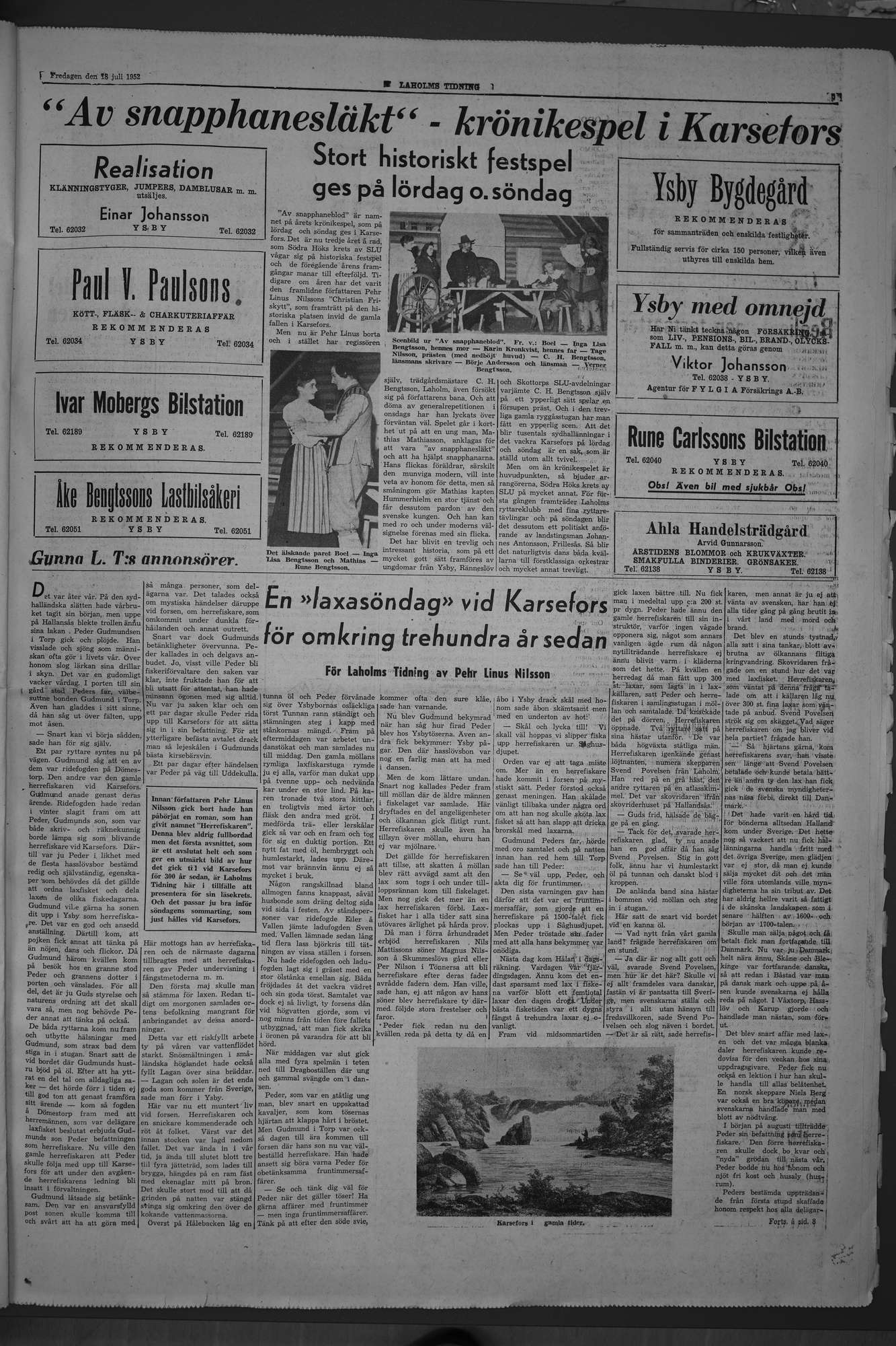 Laholms Tidning Fredag 18 juli 1952, sida 5