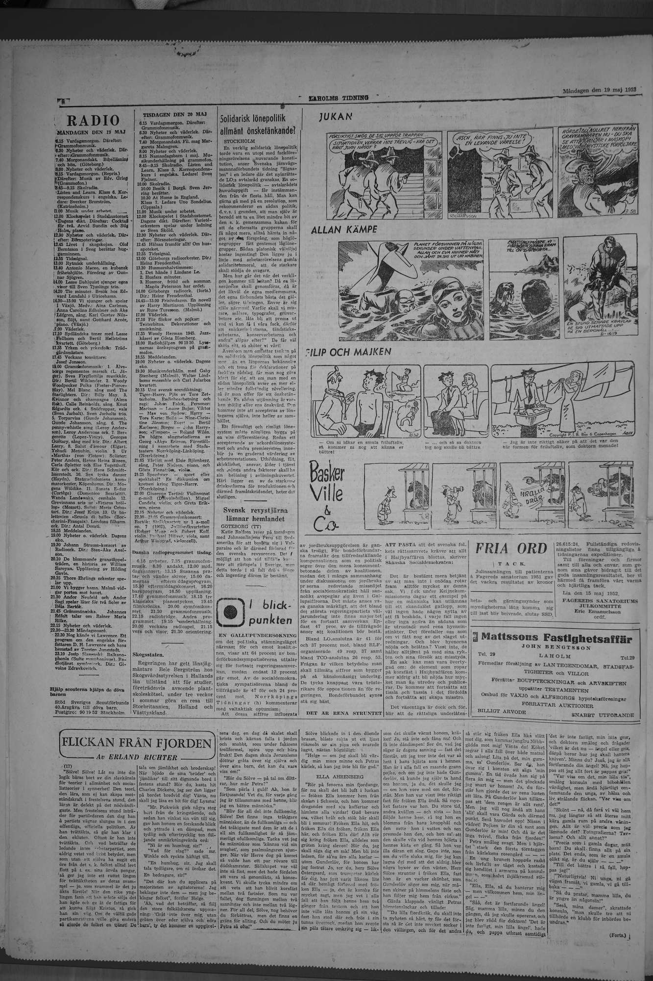 Laholms Tidning Måndag 19 maj 1952, sida 6