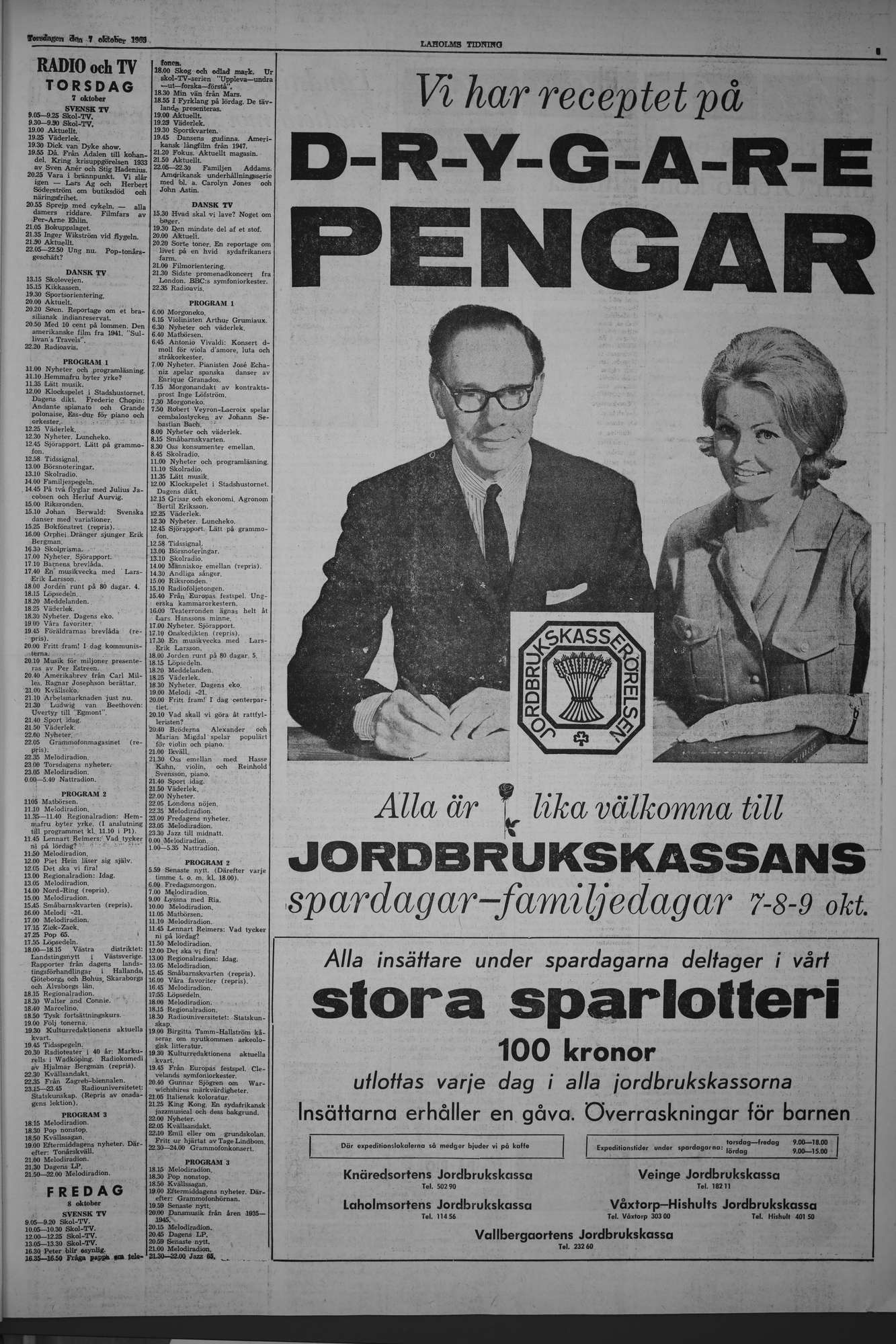 Laholms Tidning Torsdag 7 oktober 1965, sida 5