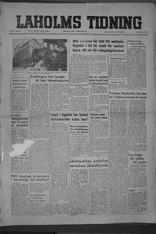 Förstasidan, Lördag 2 februari 1952