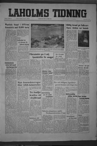 Förstasidan, Måndag 21 april 1952