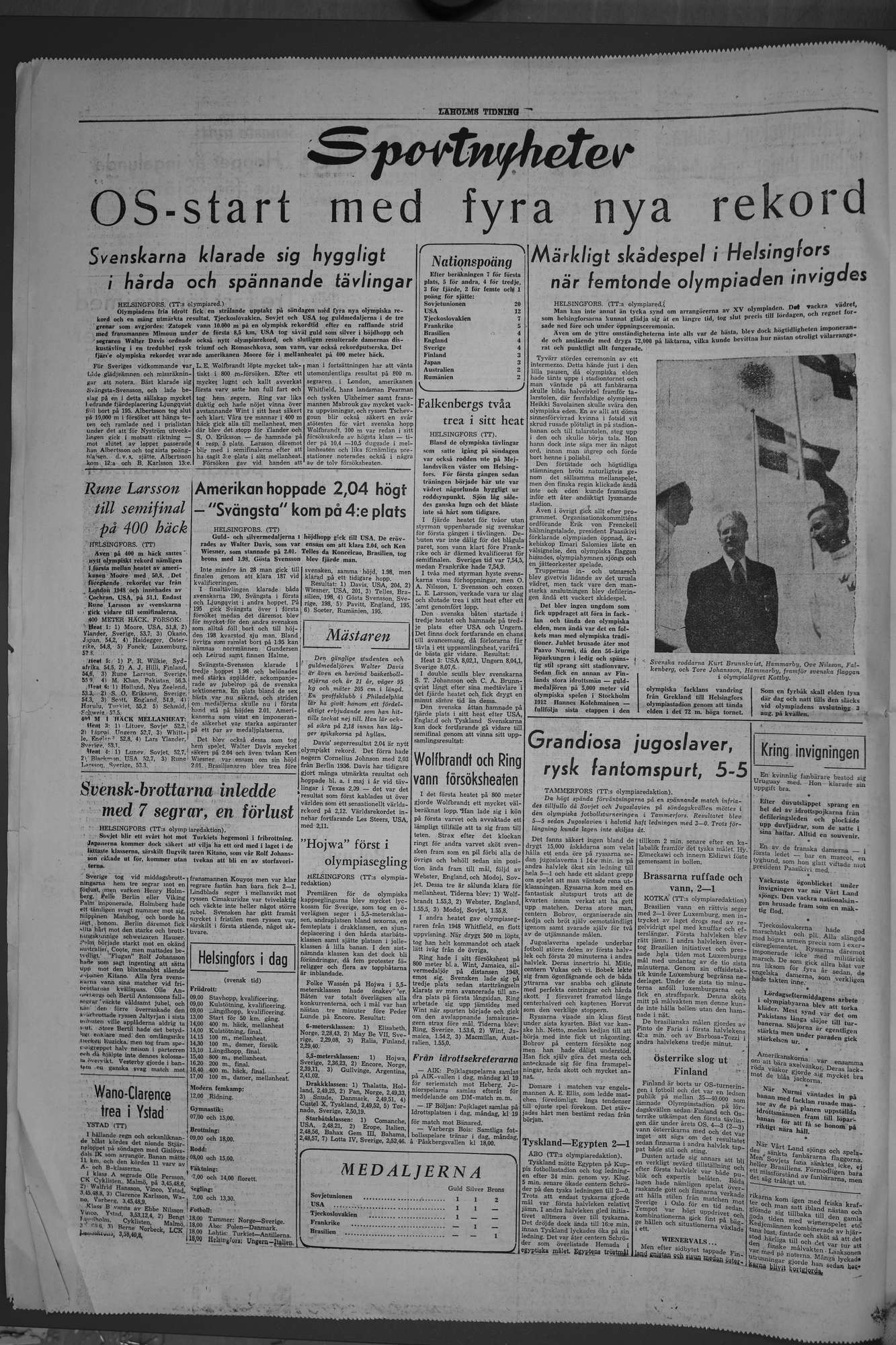 Laholms Tidning Måndag 21 juli 1952, sida 4