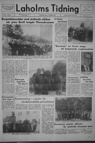 Förstasidan, Måndag 11 oktober 1965