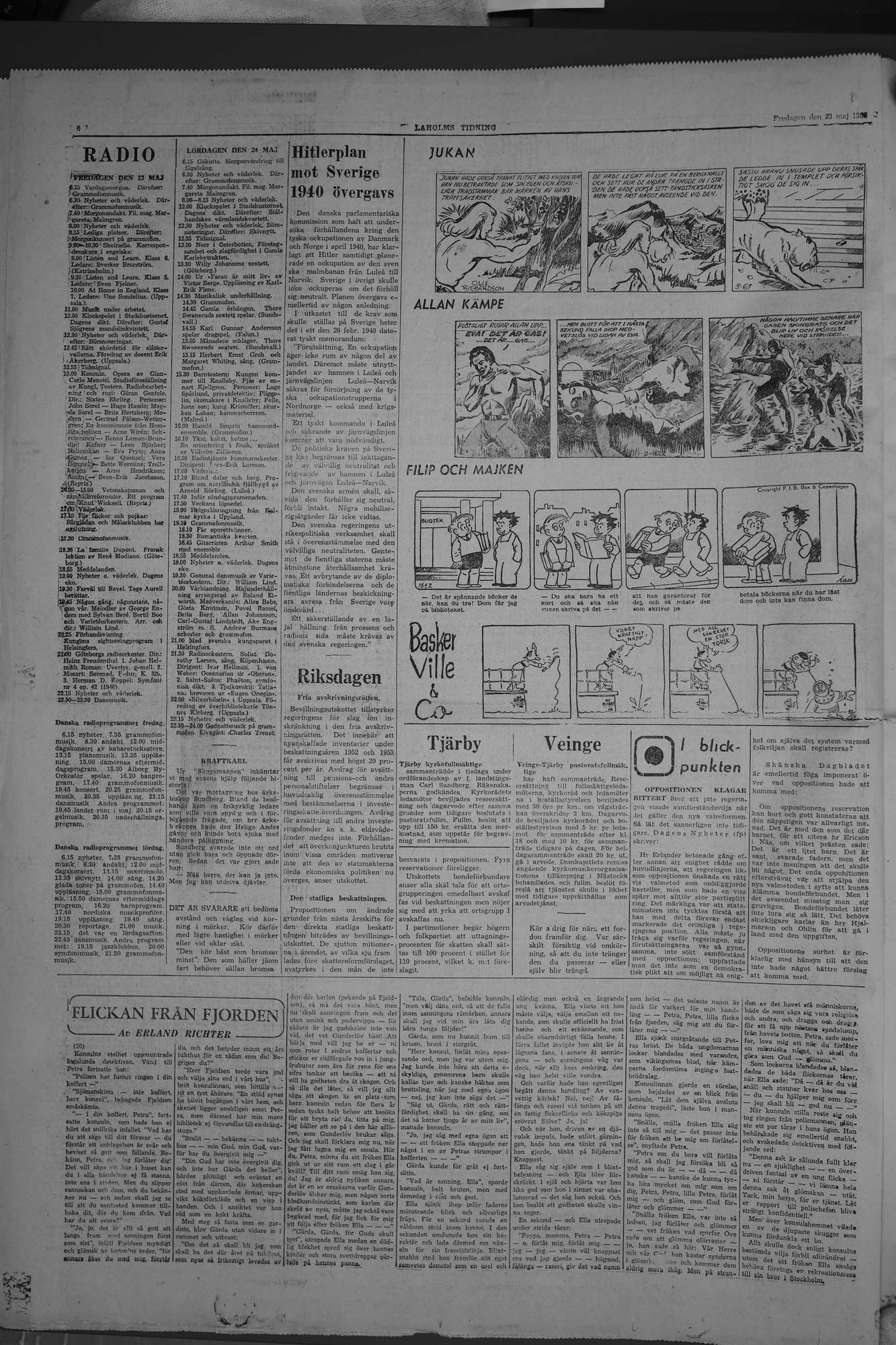 Laholms Tidning Fredag 23 maj 1952, sida 6