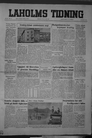Förstasidan, Lördag 24 maj 1952