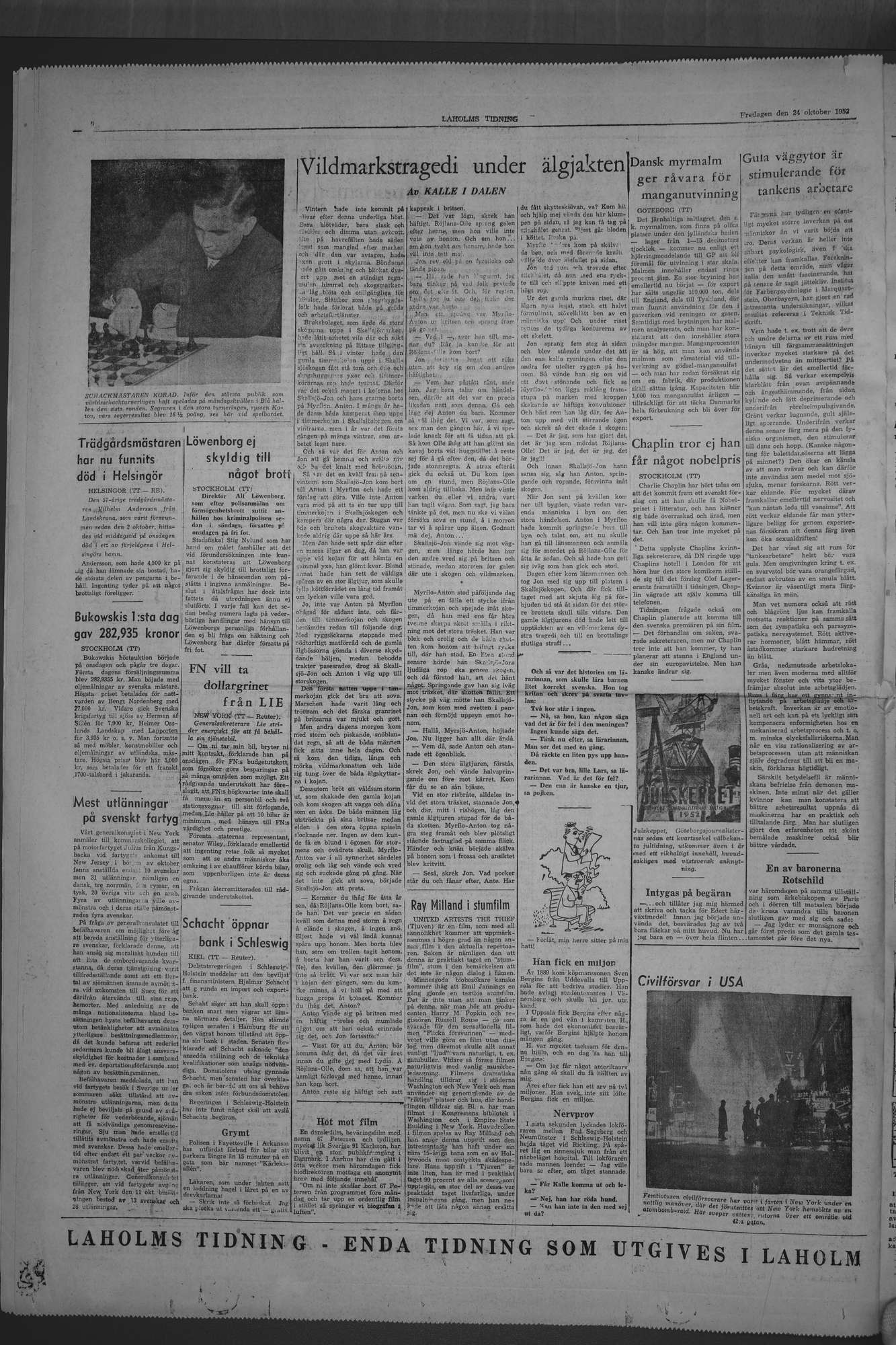 Laholms Tidning Fredag 24 oktober 1952, sida 6