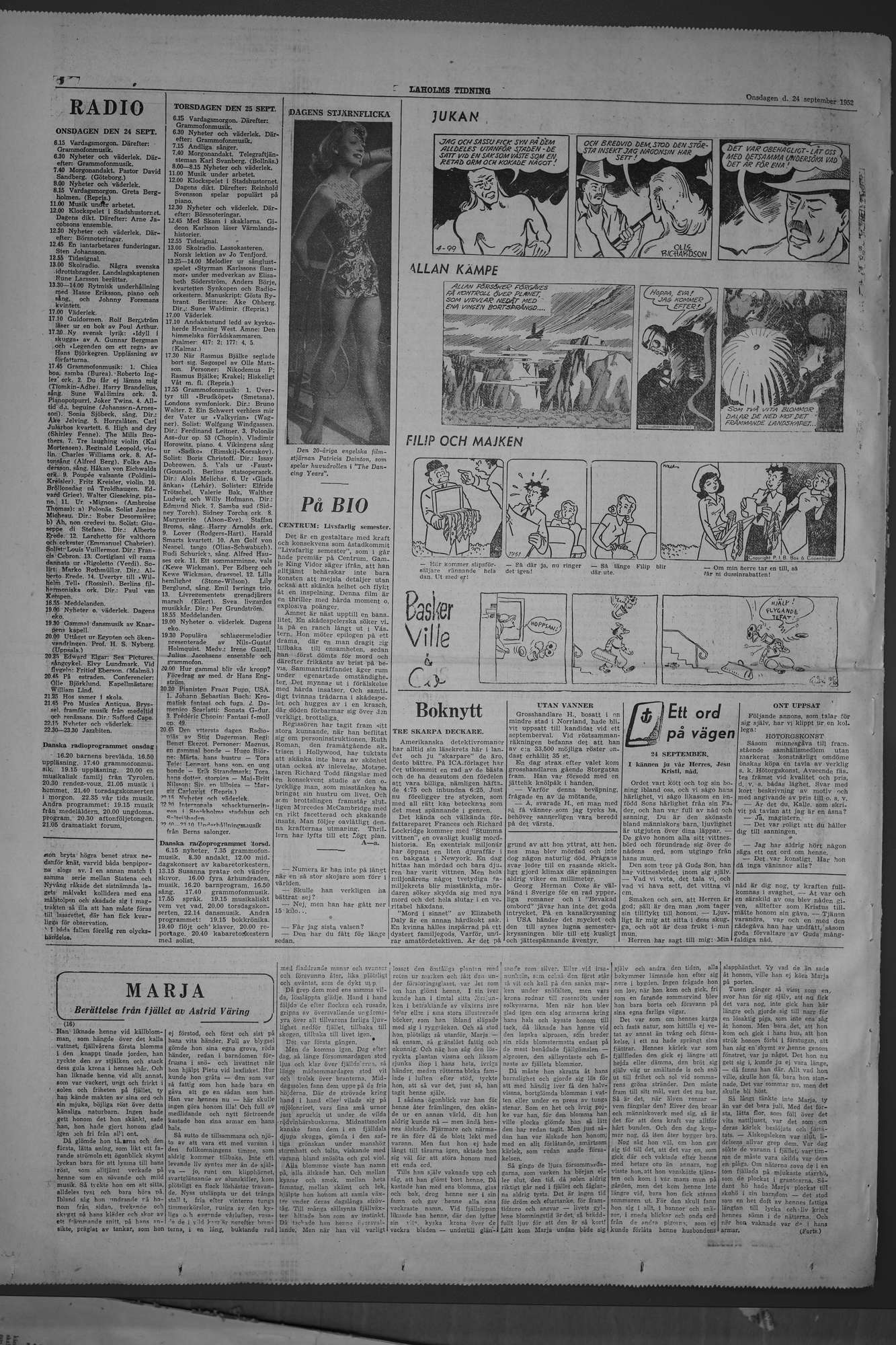 Laholms Tidning Onsdag 24 september 1952, sida 6