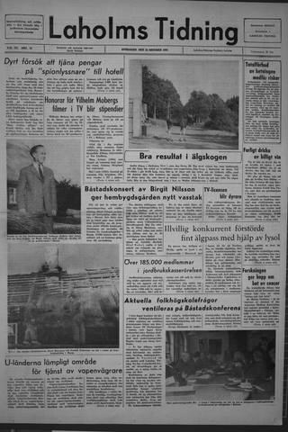 Förstasidan, Onsdag 13 oktober 1965