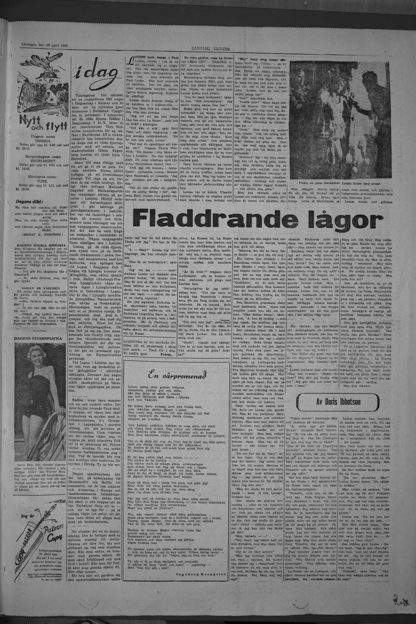 Laholms Tidning Lördag 26 april 1952, sida 7