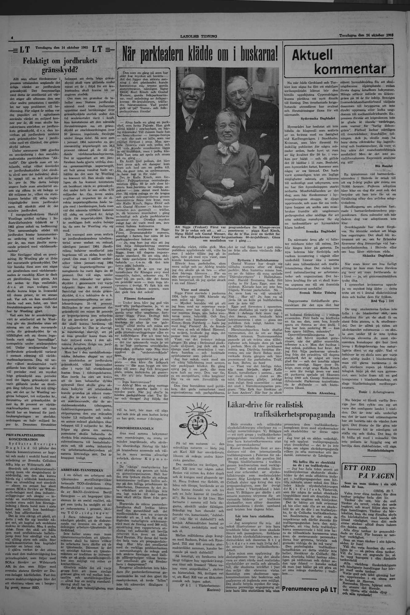 Laholms Tidning Torsdag 14 oktober 1965, sida 4