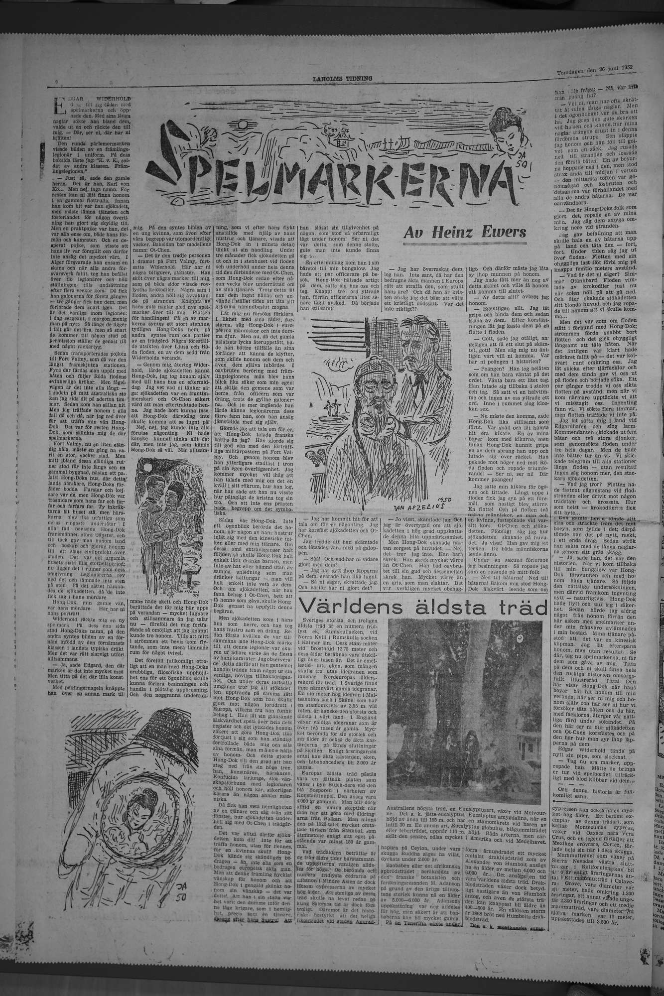 Laholms Tidning Torsdag 26 juni 1952, sida 6