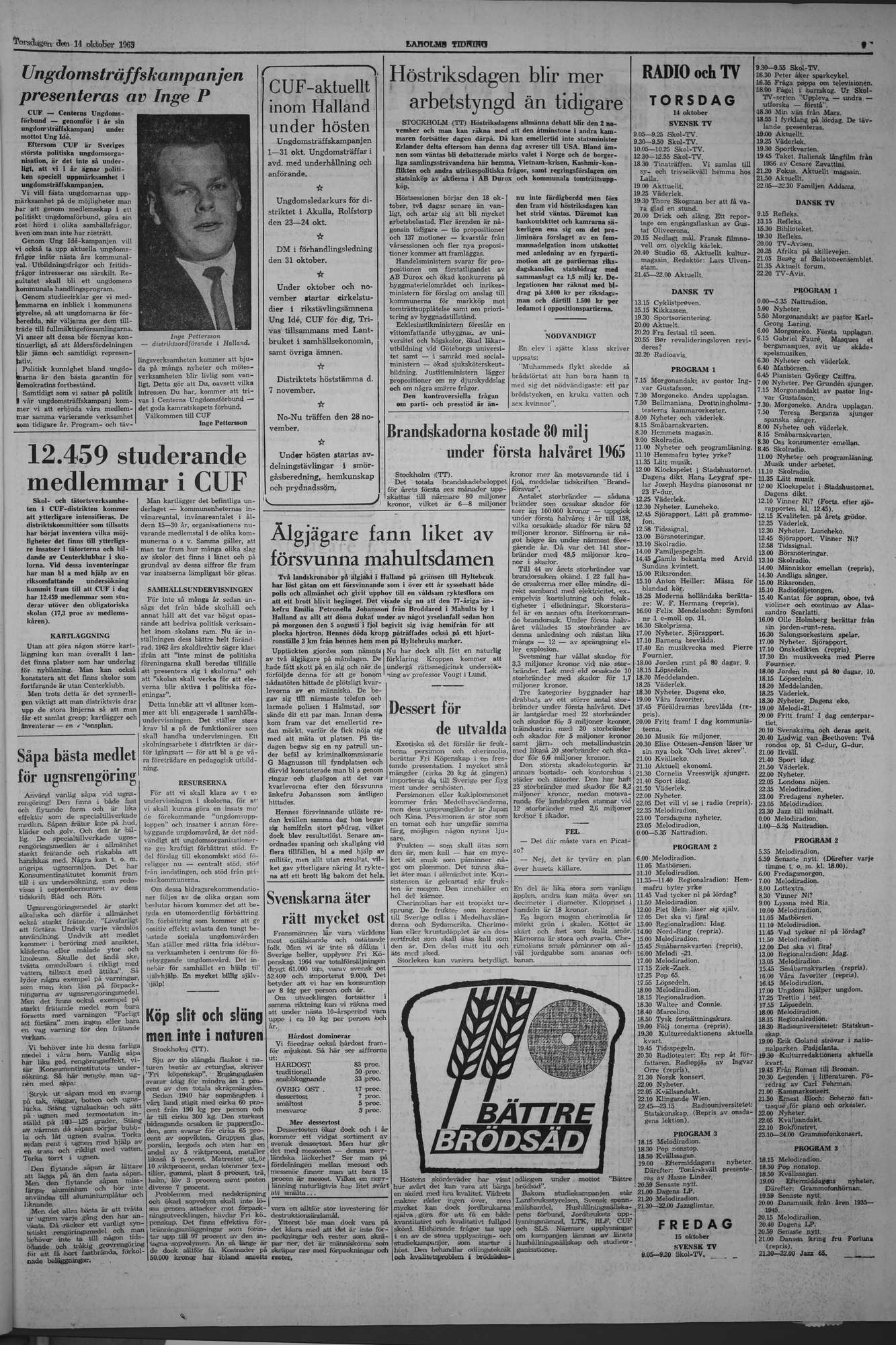 Laholms Tidning Torsdag 14 oktober 1965, sida 7