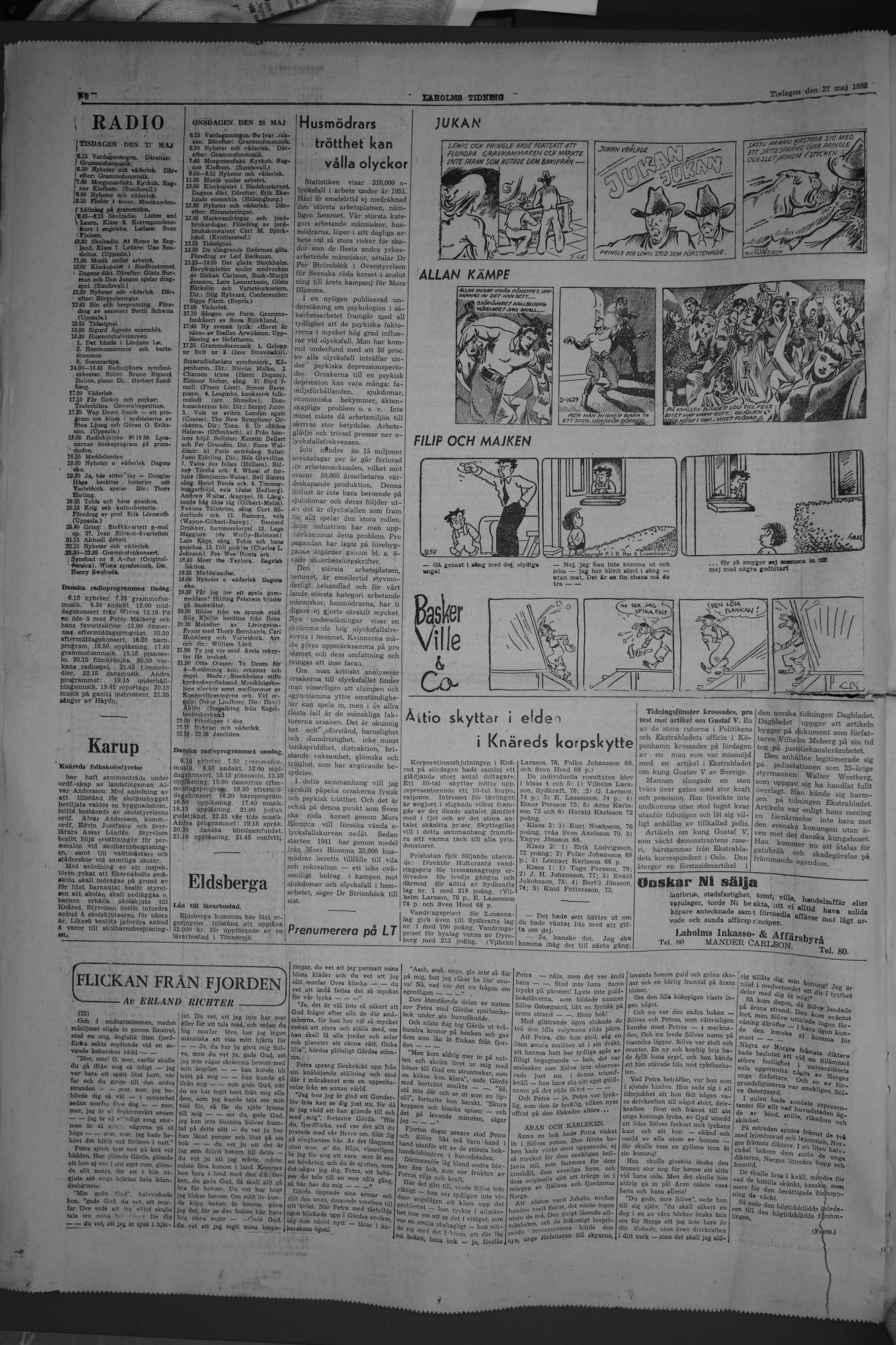 Laholms Tidning Tisdag 27 maj 1952, sida 6