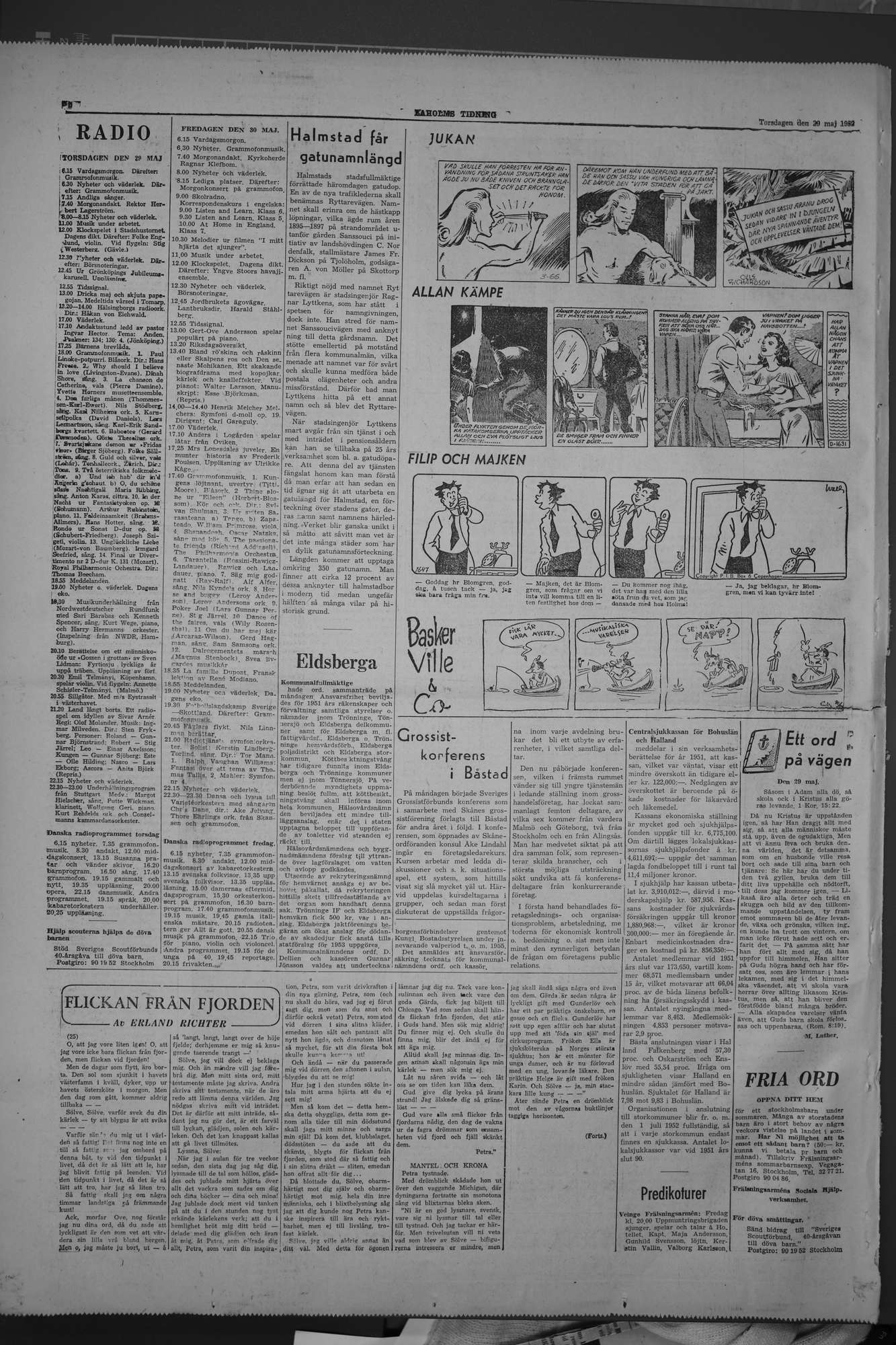 Laholms Tidning Torsdag 29 maj 1952, sida 6