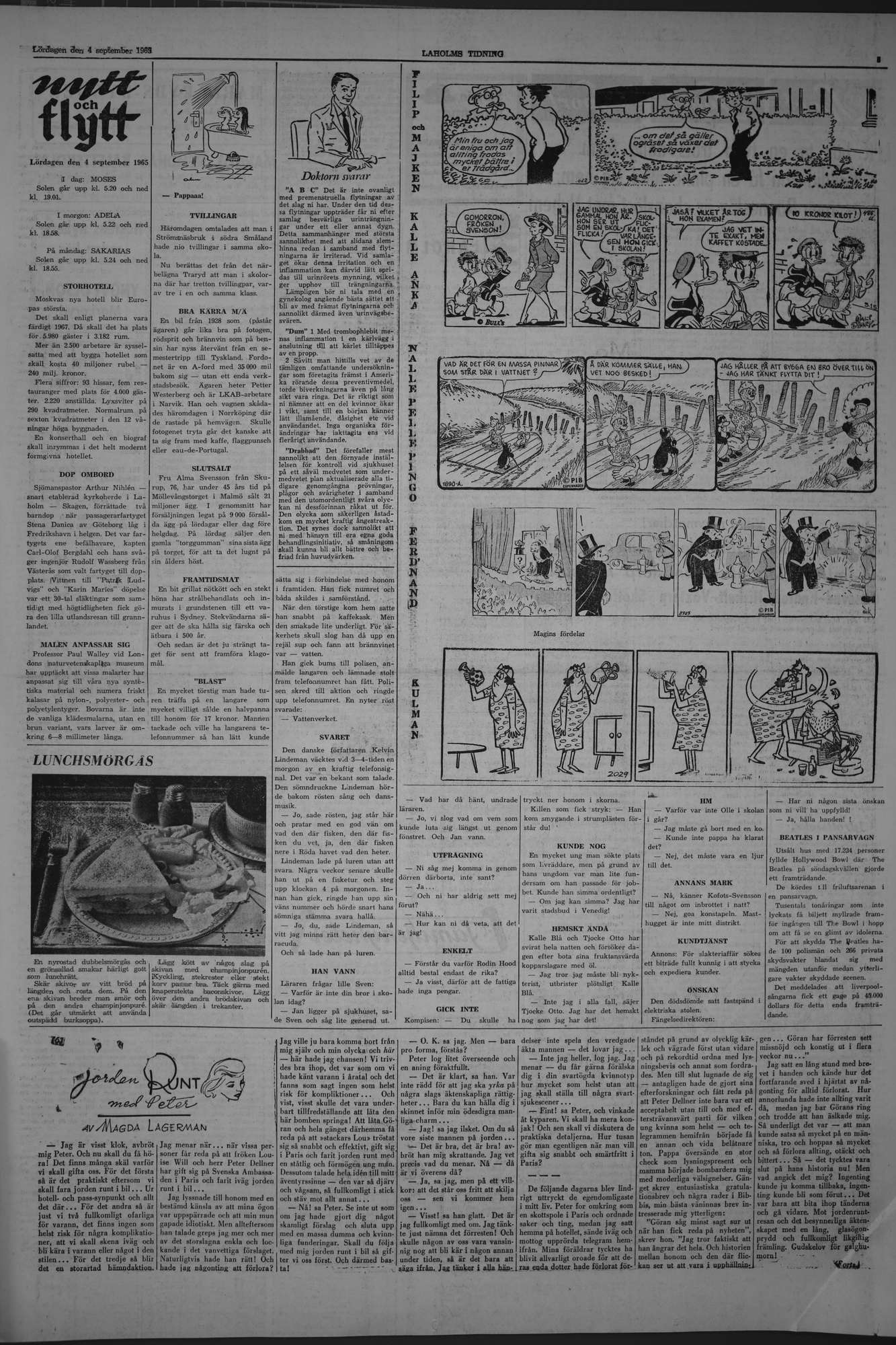 Laholms Tidning Lördag 4 september 1965, sida 5