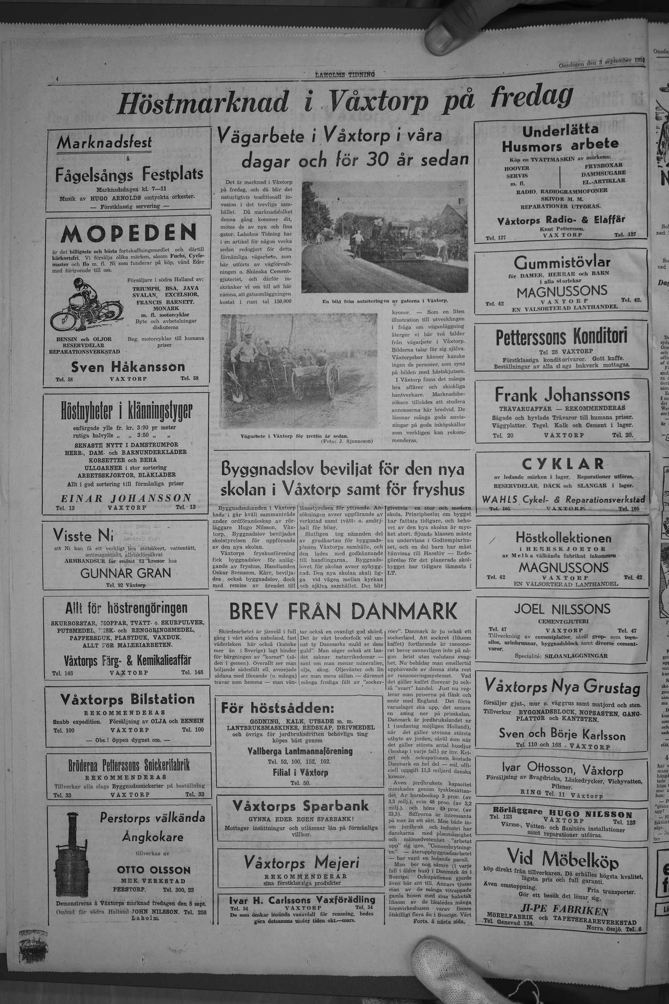 Laholms Tidning Onsdag 3 september 1952, sida 4