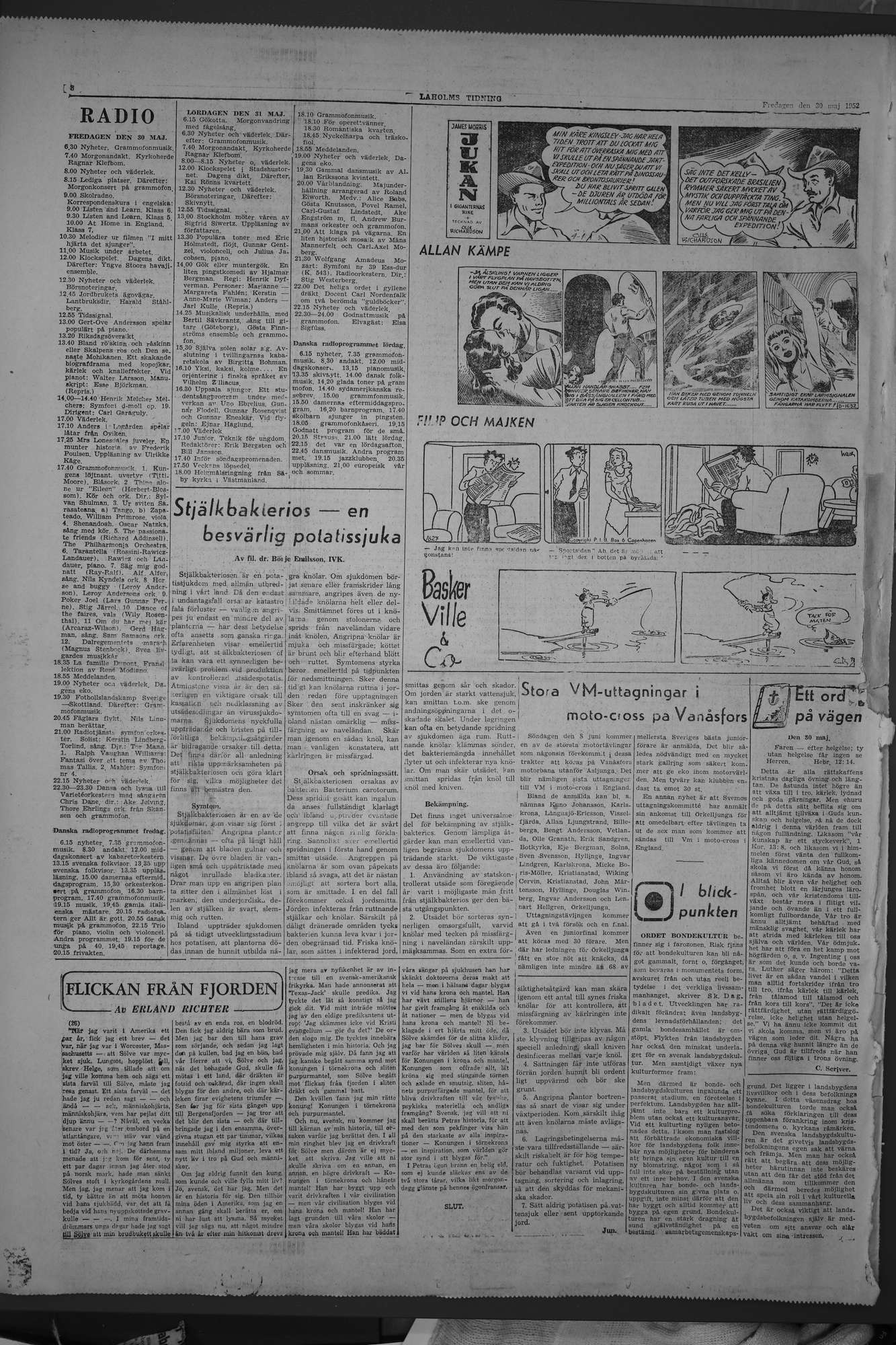 Laholms Tidning Fredag 30 maj 1952, sida 8