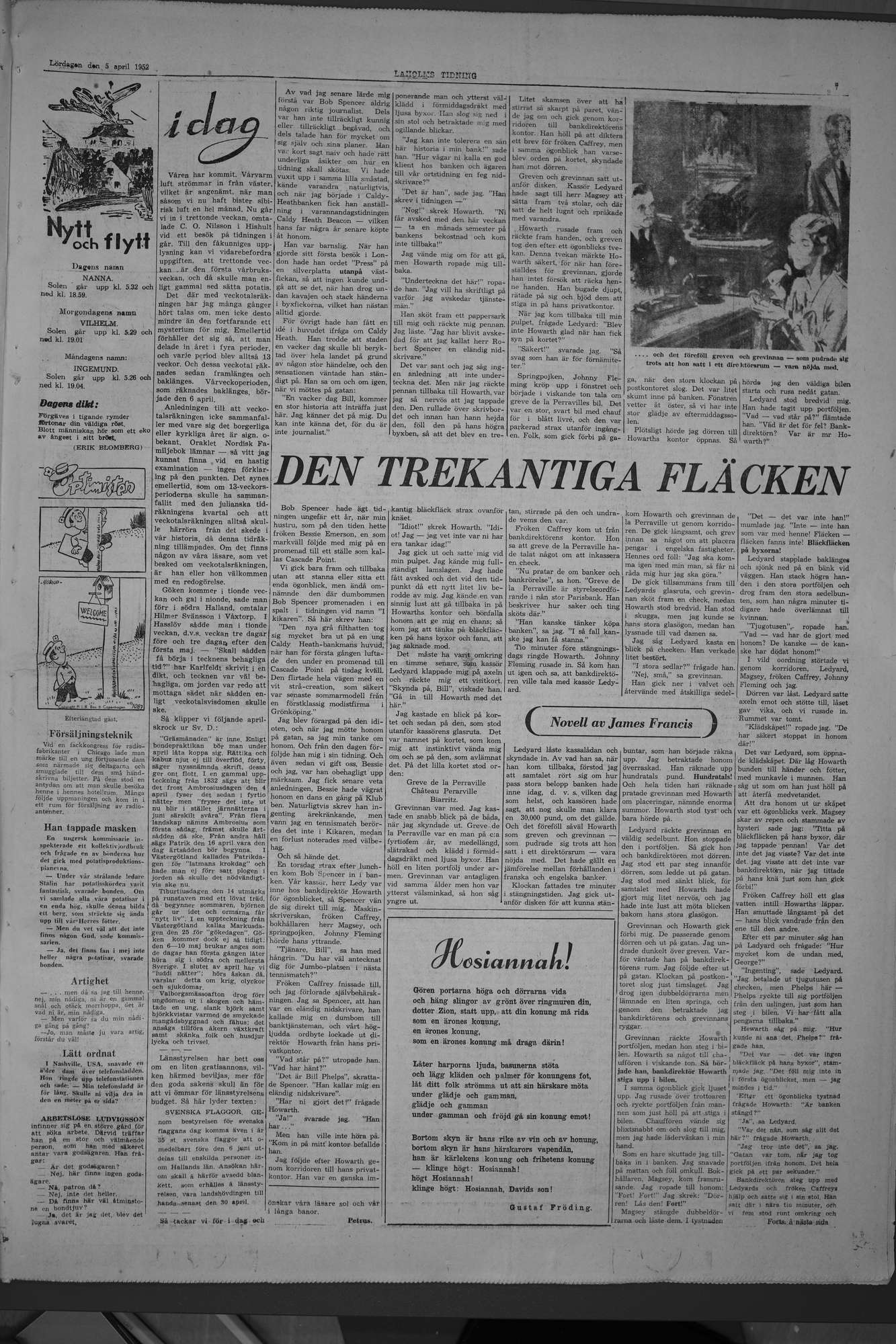 Laholms Tidning Lördag 5 april 1952, sida 7