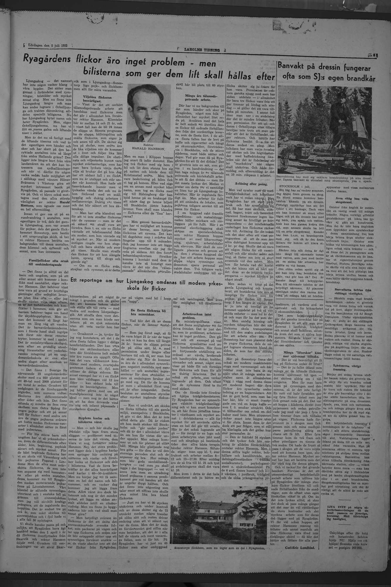 Laholms Tidning Lördag 5 juli 1952, sida 5