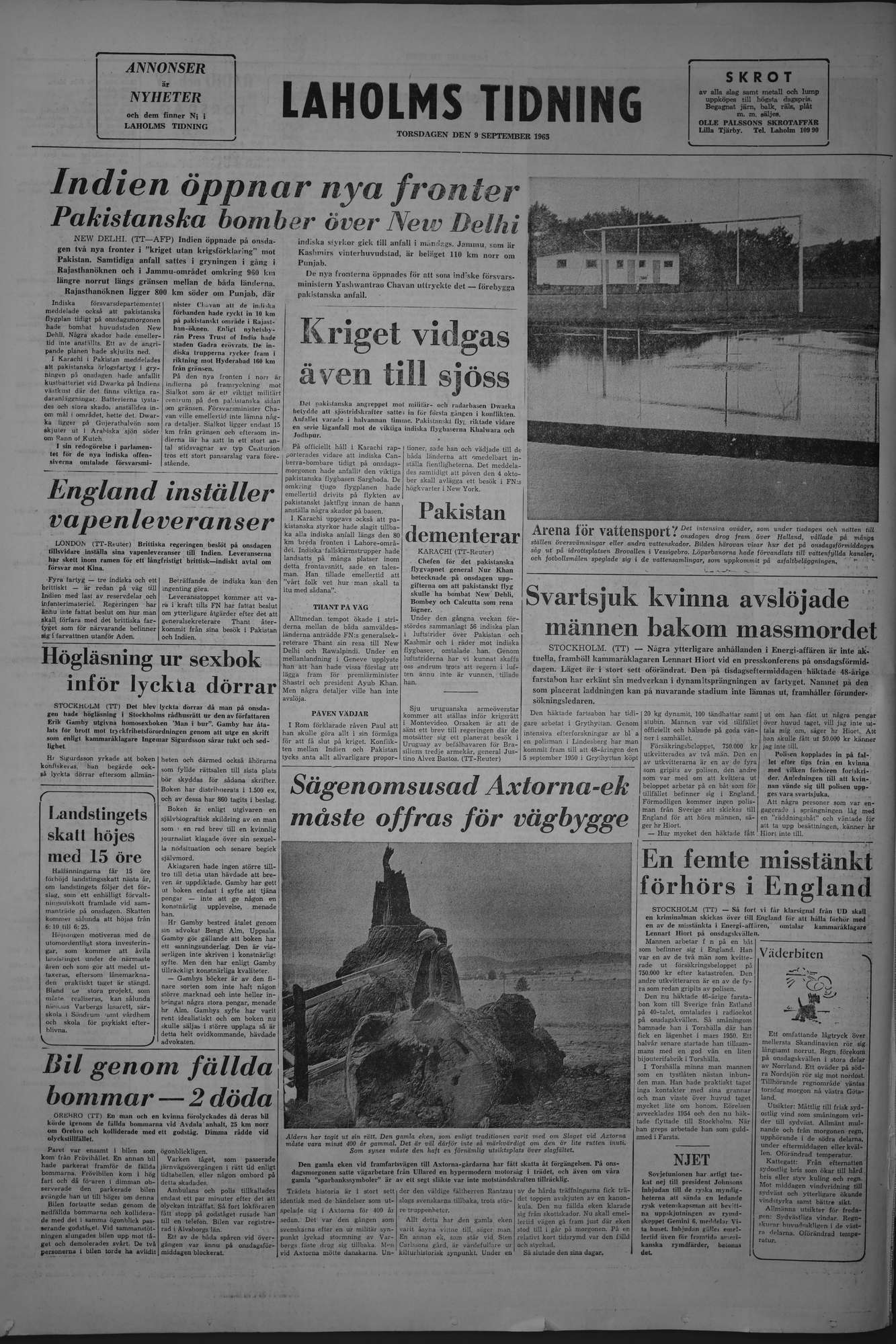 Laholms Tidning Torsdag 9 september 1965, sida 8