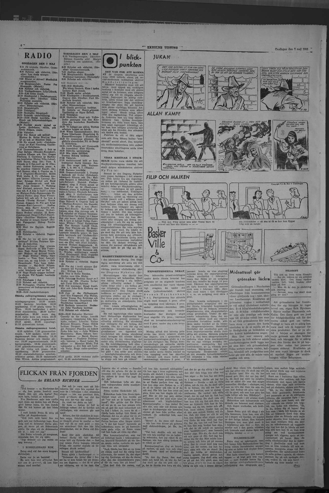 Laholms Tidning Onsdag 7 maj 1952, sida 6
