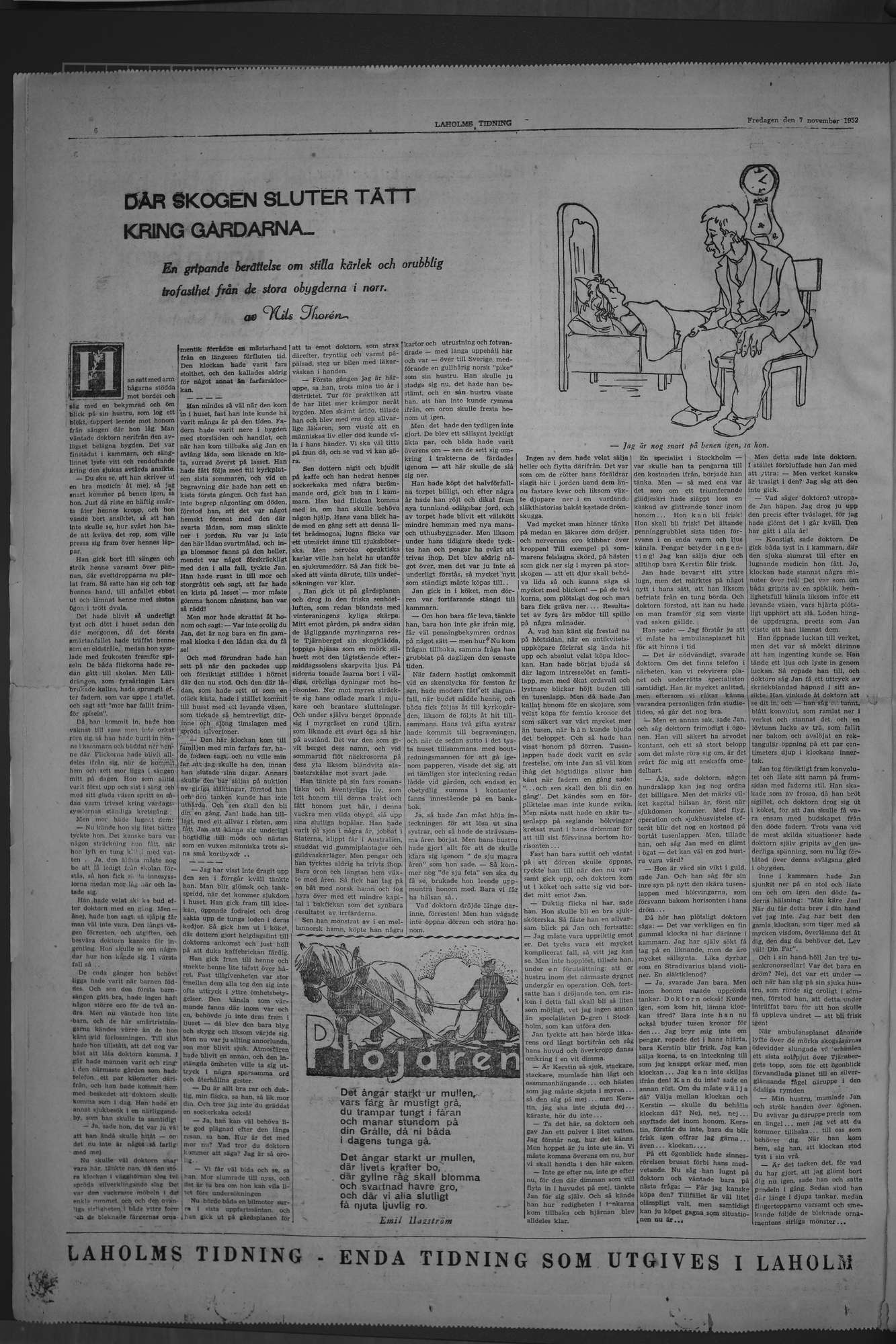 Laholms Tidning Fredag 7 november 1952, sida 6