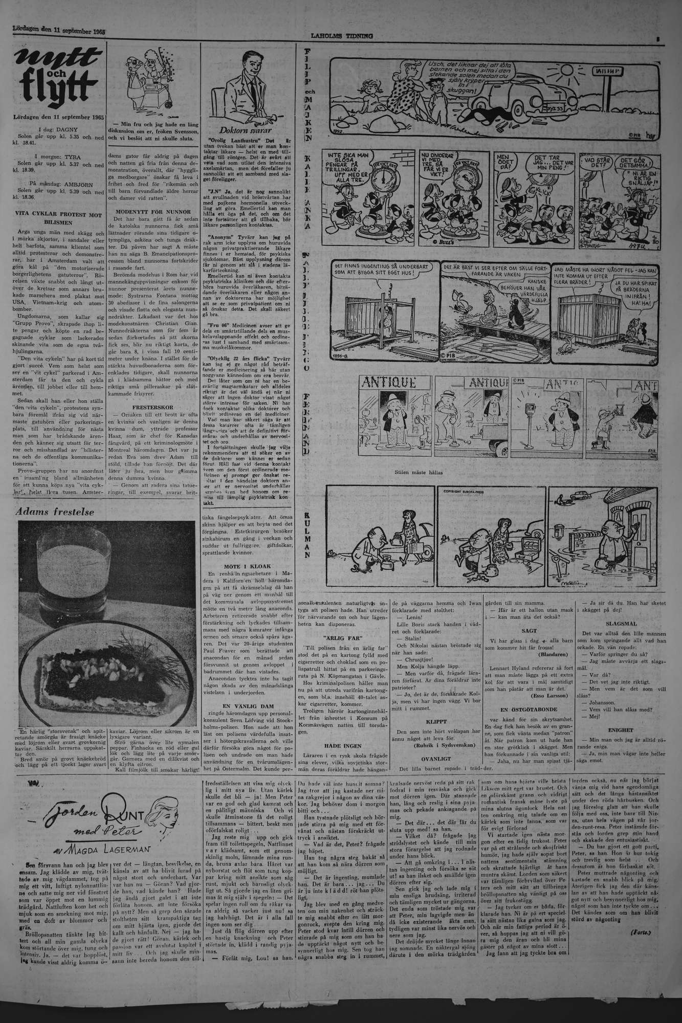 Laholms Tidning Lördag 11 september 1965, sida 5