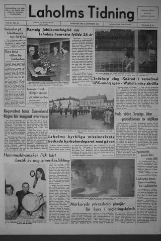 Förstasidan, Måndag 13 september 1965