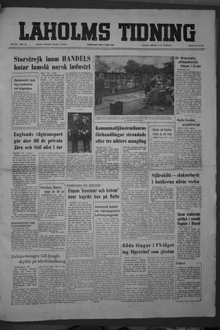 Förstasidan, Fredag 9 maj 1952