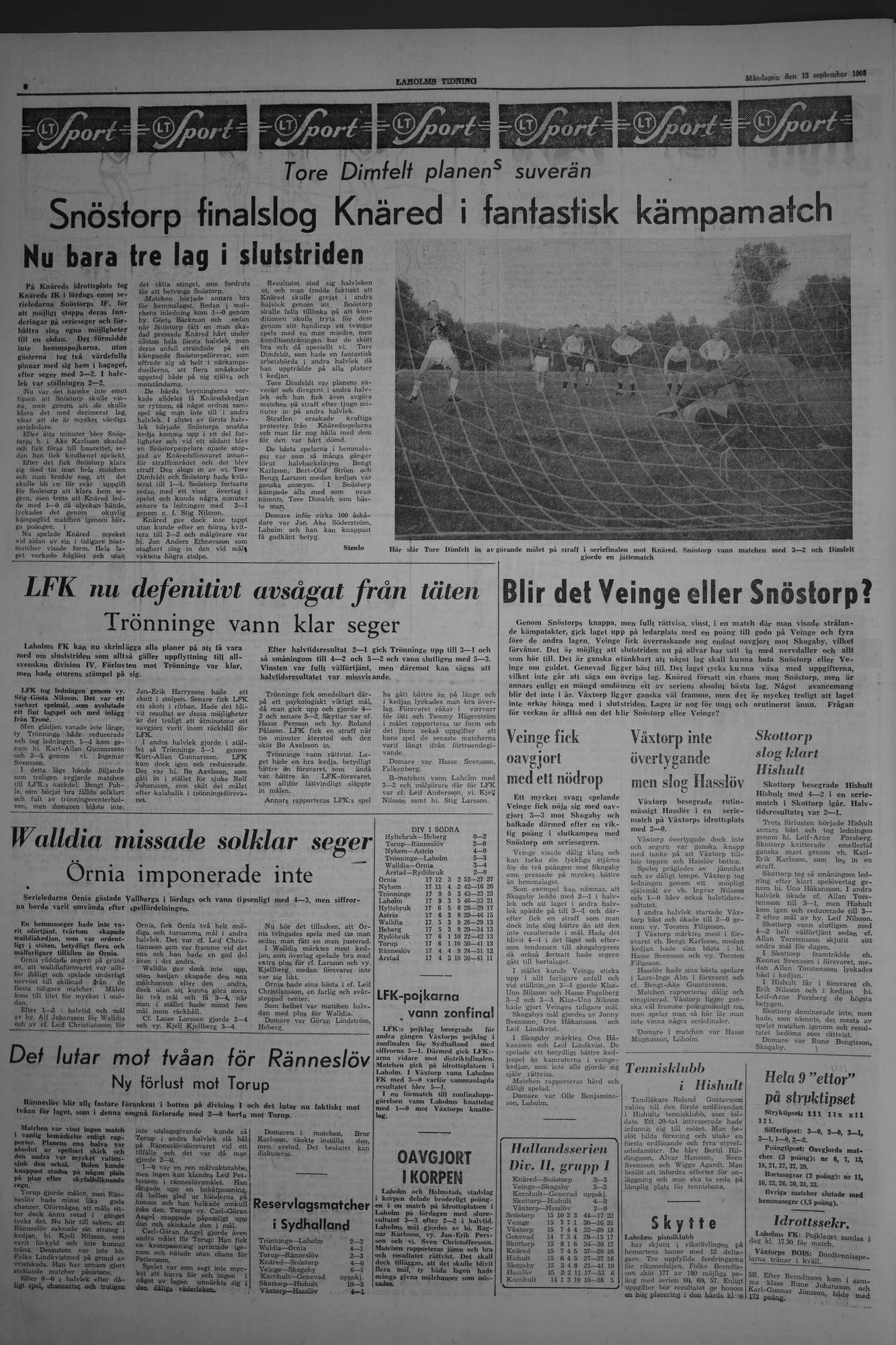 Laholms Tidning Måndag 13 september 1965, sida 6